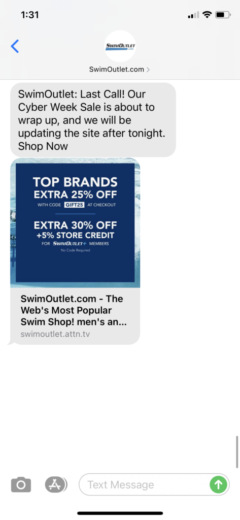 SwimOutlet.com Text Message Marketing Example - 12.04.2020.PNG