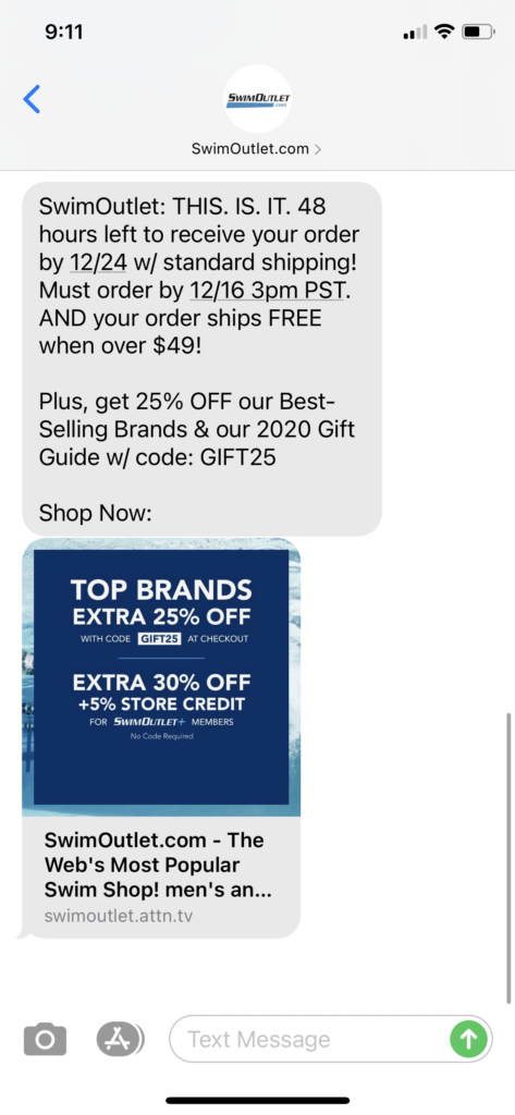 SwimOutlet.com Text Message Marketing Example - 12.14.2020.PNG