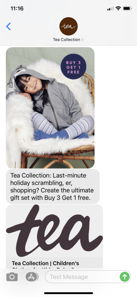 Tea Collection Text Message Marketing Example - 12.13.2020.PNG