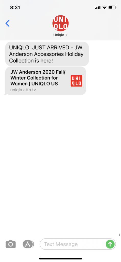 Uniqlo Text Message Marketing Example - 12.4.2020.PNG
