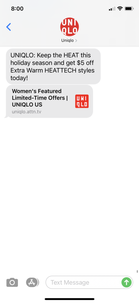 Uniqlo Text Message Marketing Example - 12.8.2020.PNG