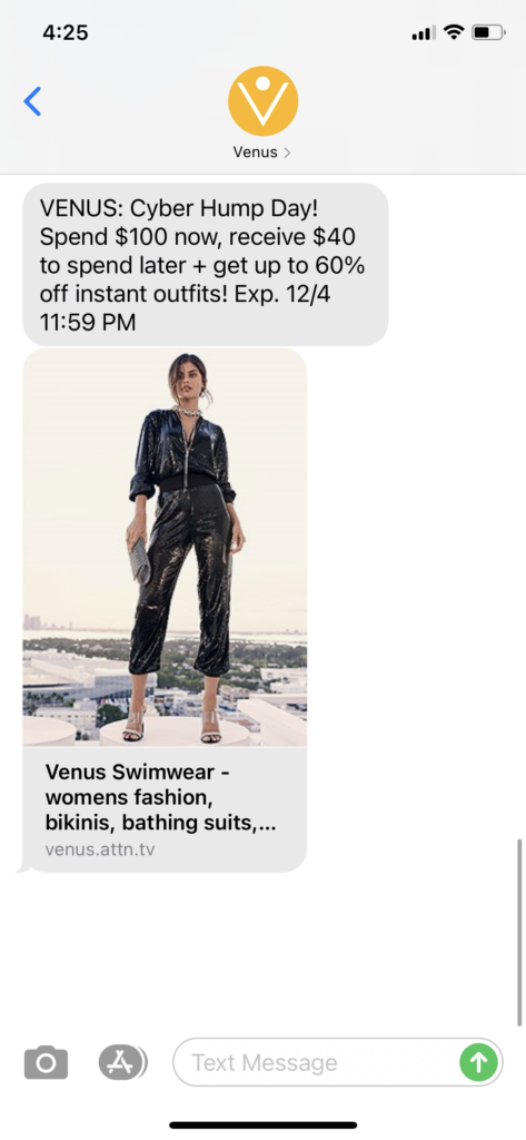 Venus Text Message Marketing Example - 12.2.2020.PNG