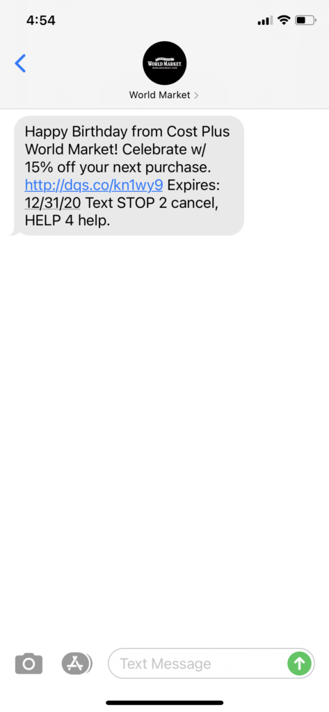 World Market Text Message Marketing Example - 12.01.2020.PNG