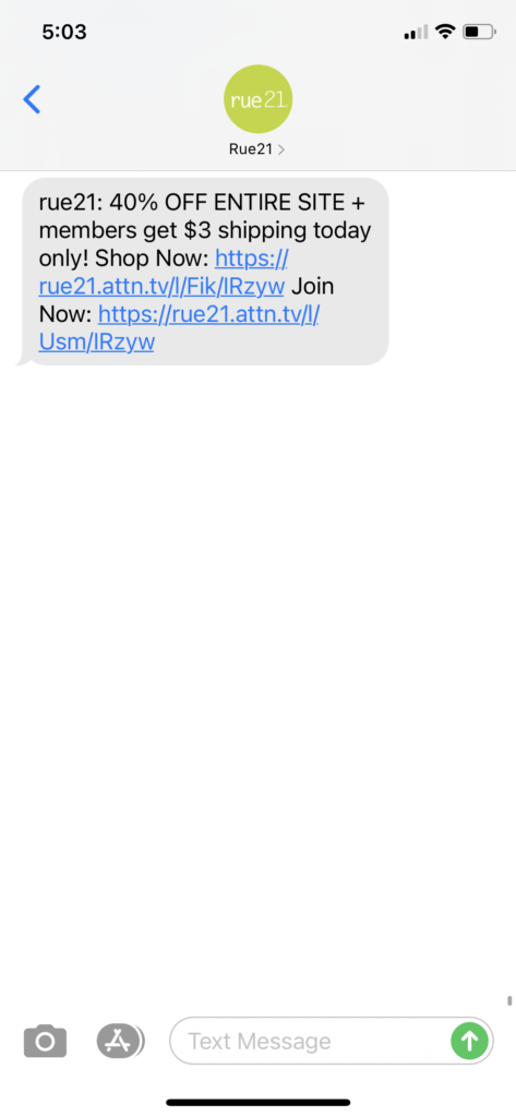 rue21 Text Message Marketing Example2 - 12.01.2020.PNG