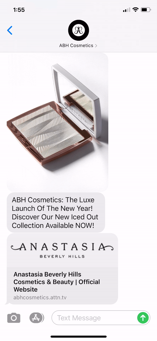 ABH Text Message Marketing Example - 01.11.2021