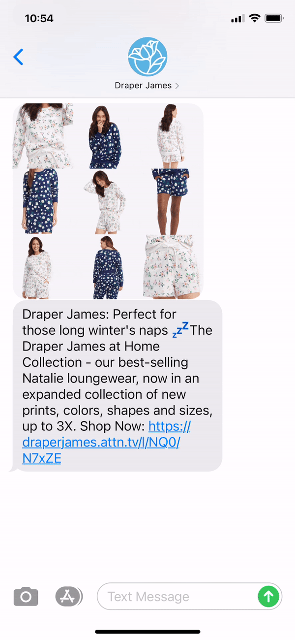 Draper James Text Message Marketing Example - 01.03.2021