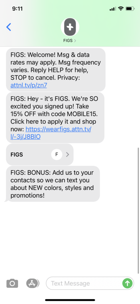 Figs 1 Text Message Marketing Example - 02.14.2021