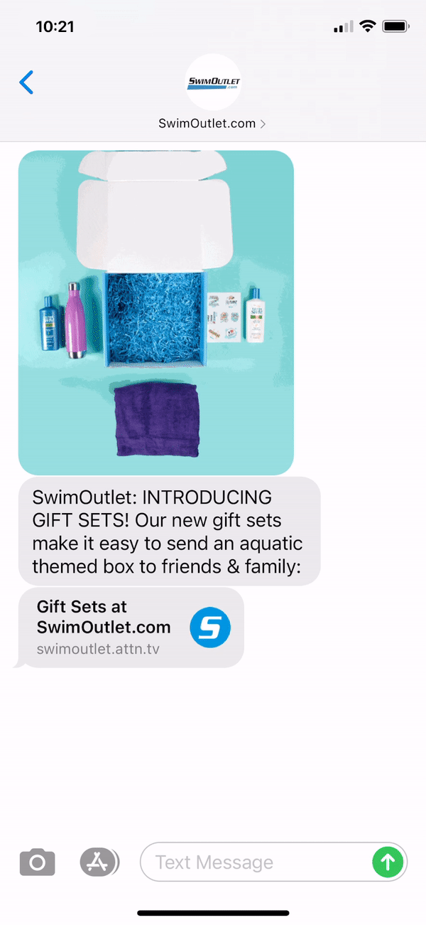 Swim Outlet Text Message Marketing Example - 11.03.2020