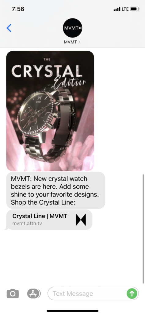 MVMT Text Message Marketing Example - 04.06.2021