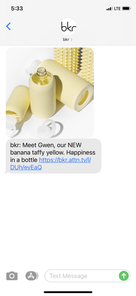 bkr Text Message Marketing Example - 04.08.2021
