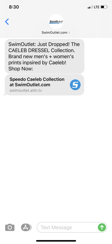 SwimOutlet.com Text Message Marketing Example - 05.18.2021