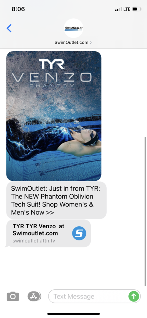SwimOutlet.com Text Message Marketing Example - 05.19.2021