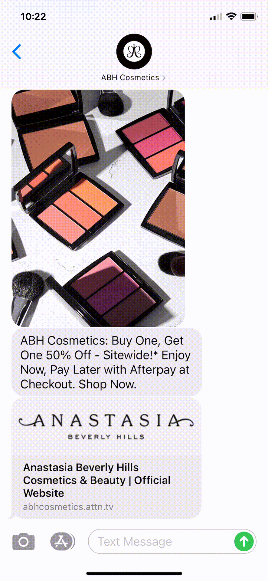 ABH-Cosmetics-Text-Message-Marketing-Example-03.18.2021