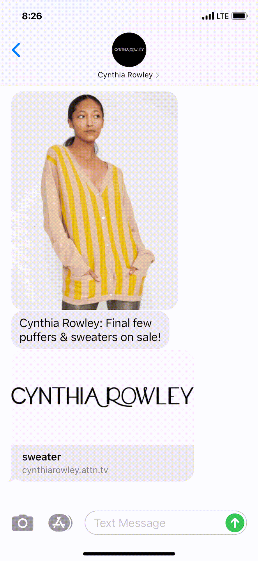 Cynthia-Rowley-Text-Message-Marketing-Example-03.13.2021