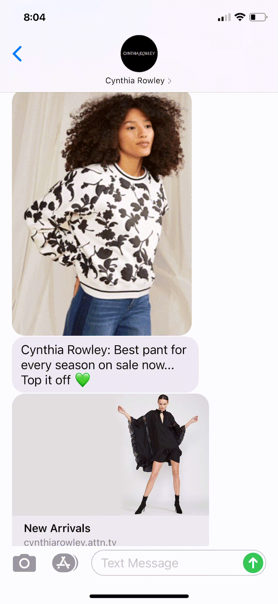 Cynthia-Rowley-Text-Message-Marketing-Example-03.15.2021