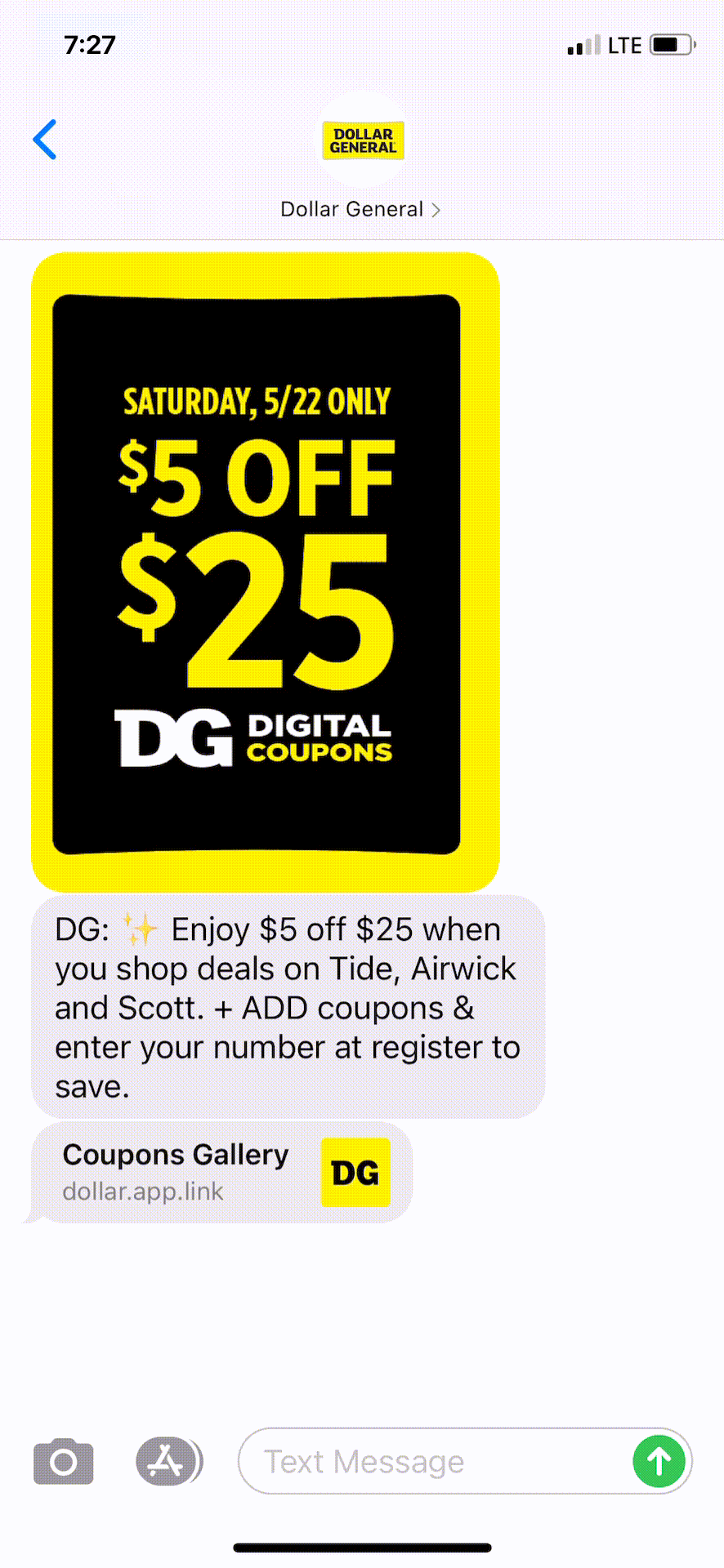 Dollar-General-Text-Message-Marketing-Example-05.20.2021
