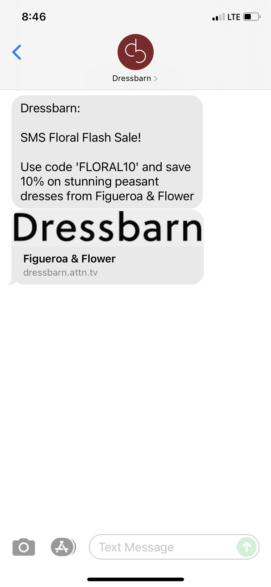 Dressbarn Text Marketing Examples Sms Archives