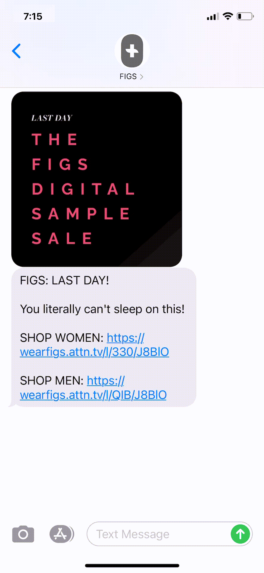 FIGS-Text-Message-Marketing-Example-03.27.2021