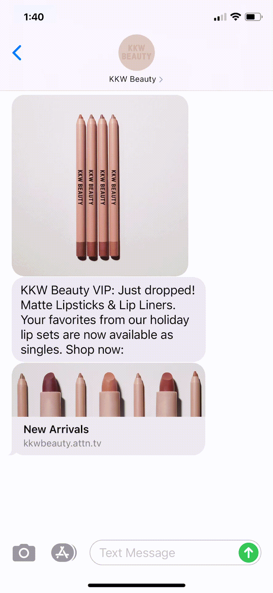 KKW-Beauty-Text-Message-Marketing-Example-03.05.2021
