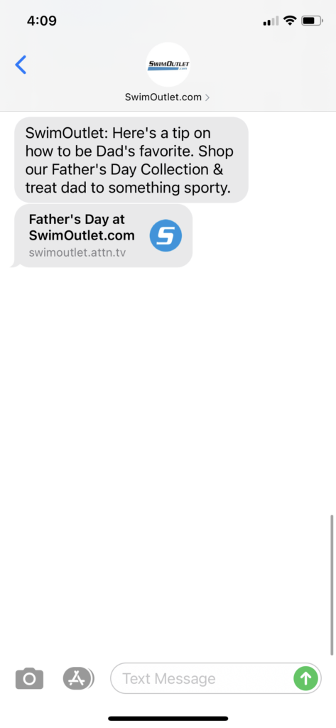 SwimOutlet.com Text Message Marketing Example - 06.05.2021