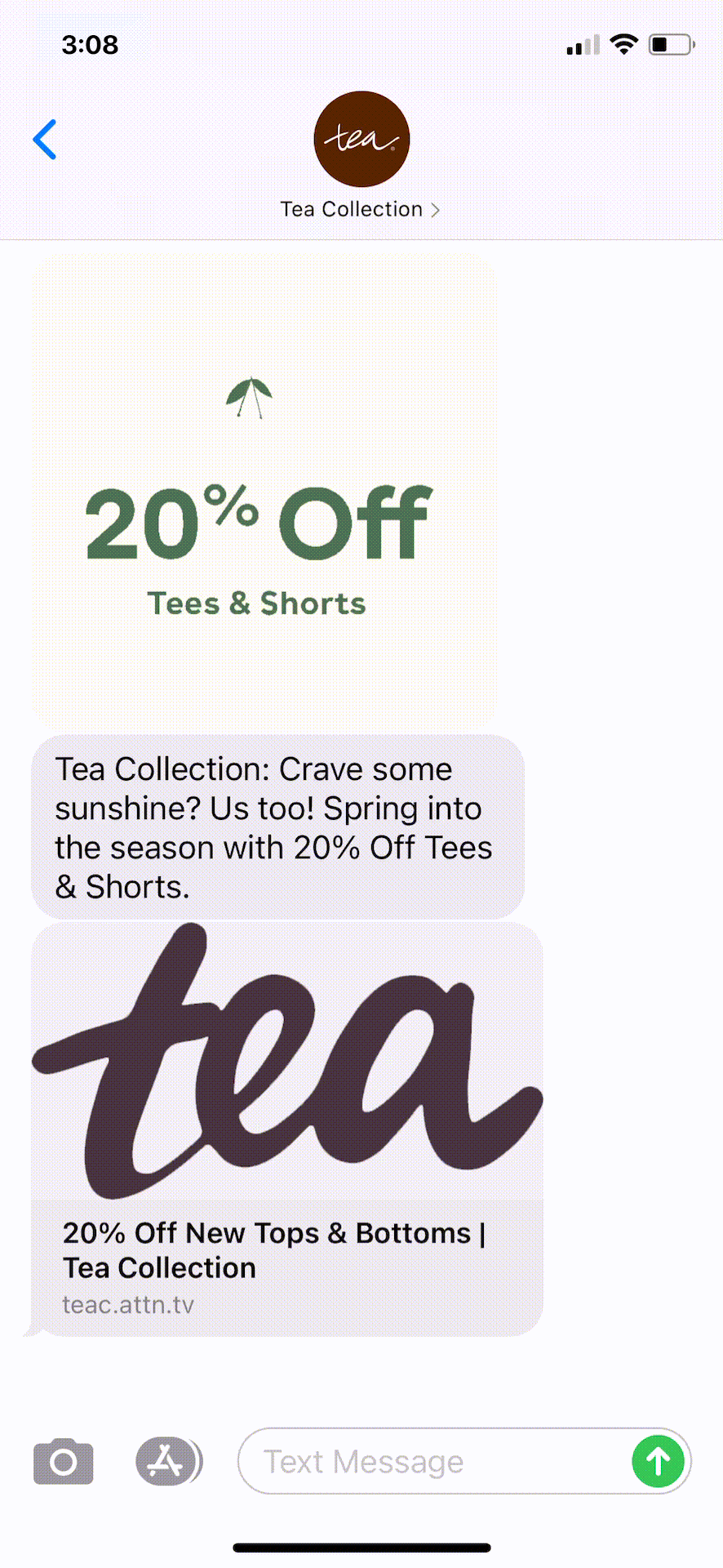 Tea-Collection-Text-Message-Marketing-Example-02.11.2021