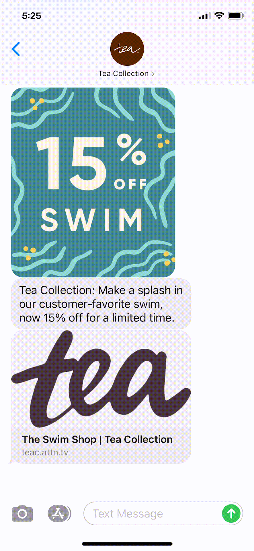 Tea-Collection-Text-Message-Marketing-Example-02.18.2021