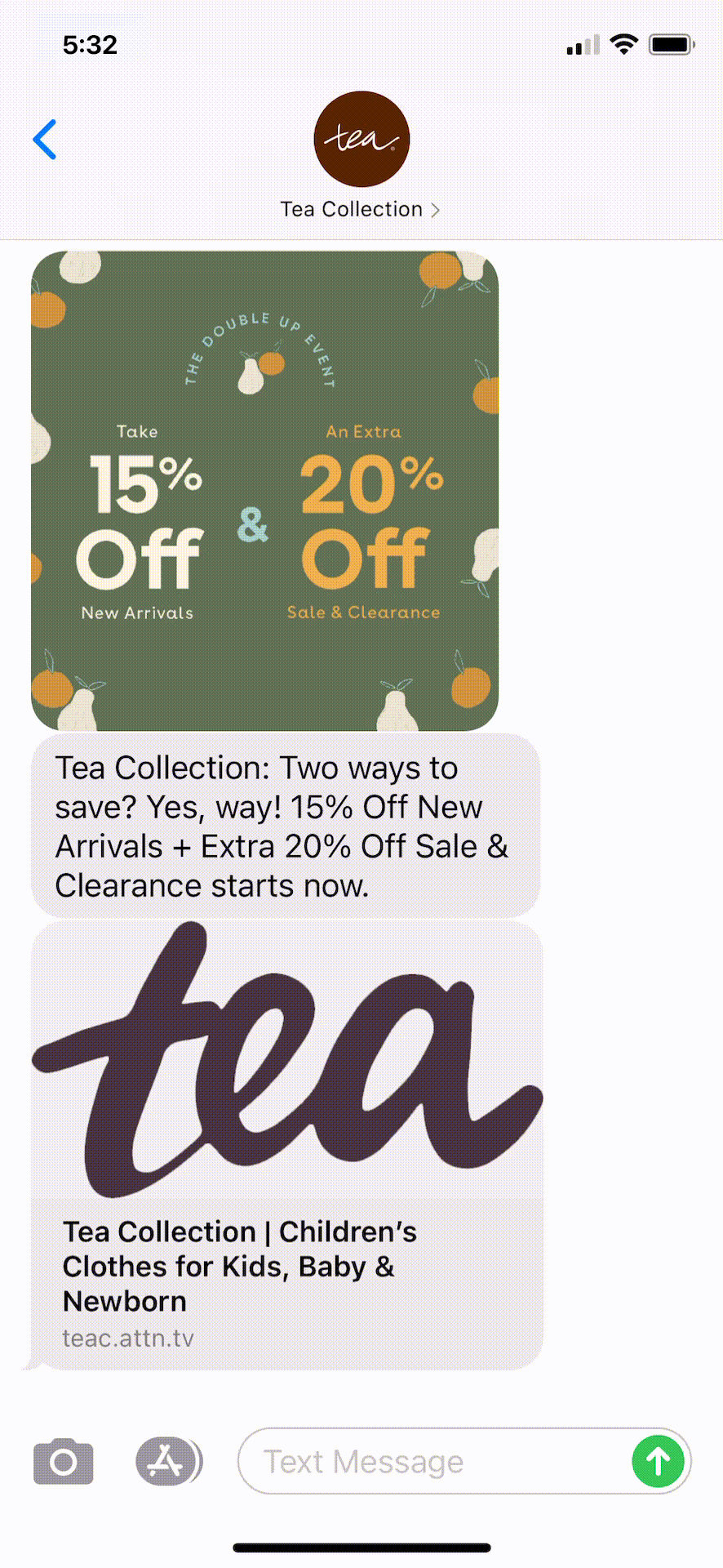 Tea-Collection-Text-Message-Marketing-Example-02.25.2021