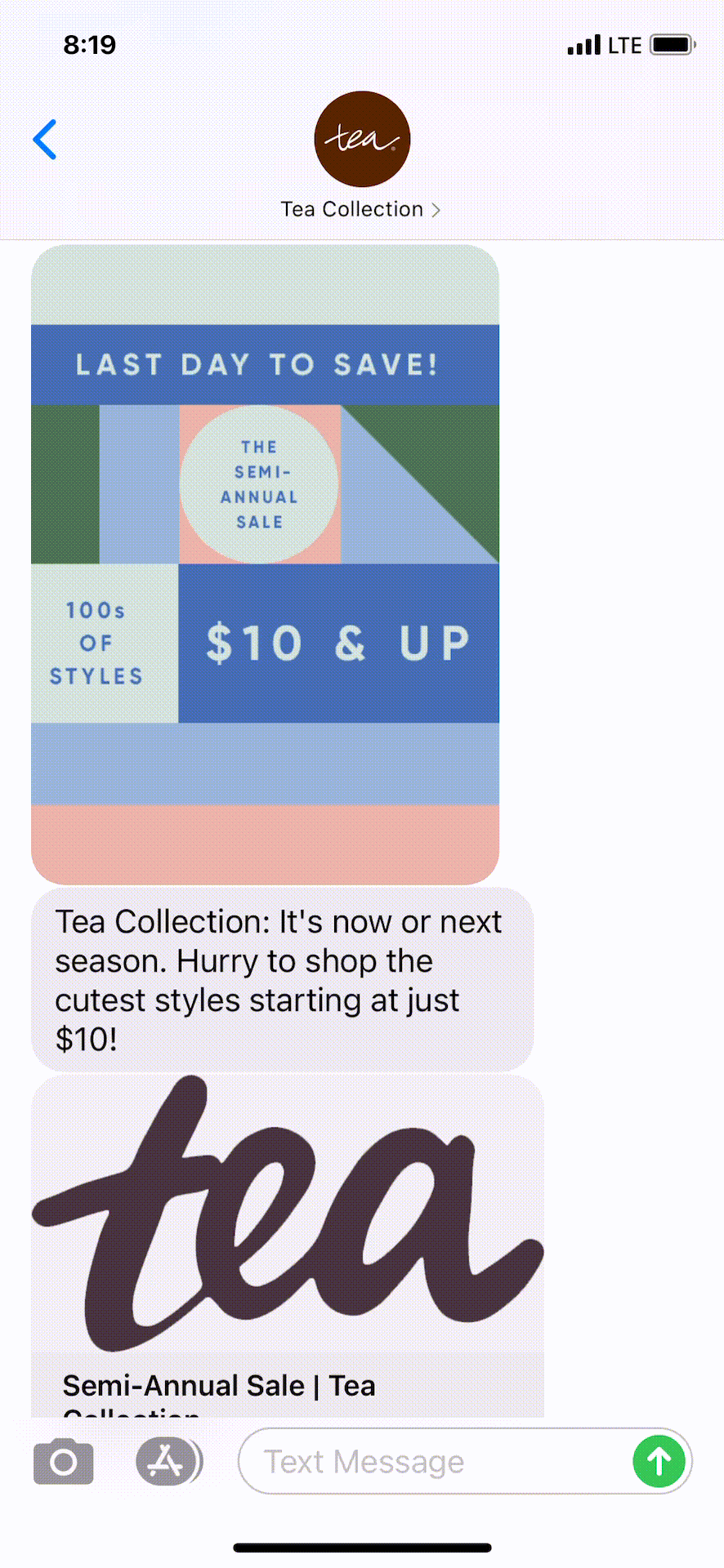 Tea-Collection-Text-Message-Marketing-Example-03.14.2021_1