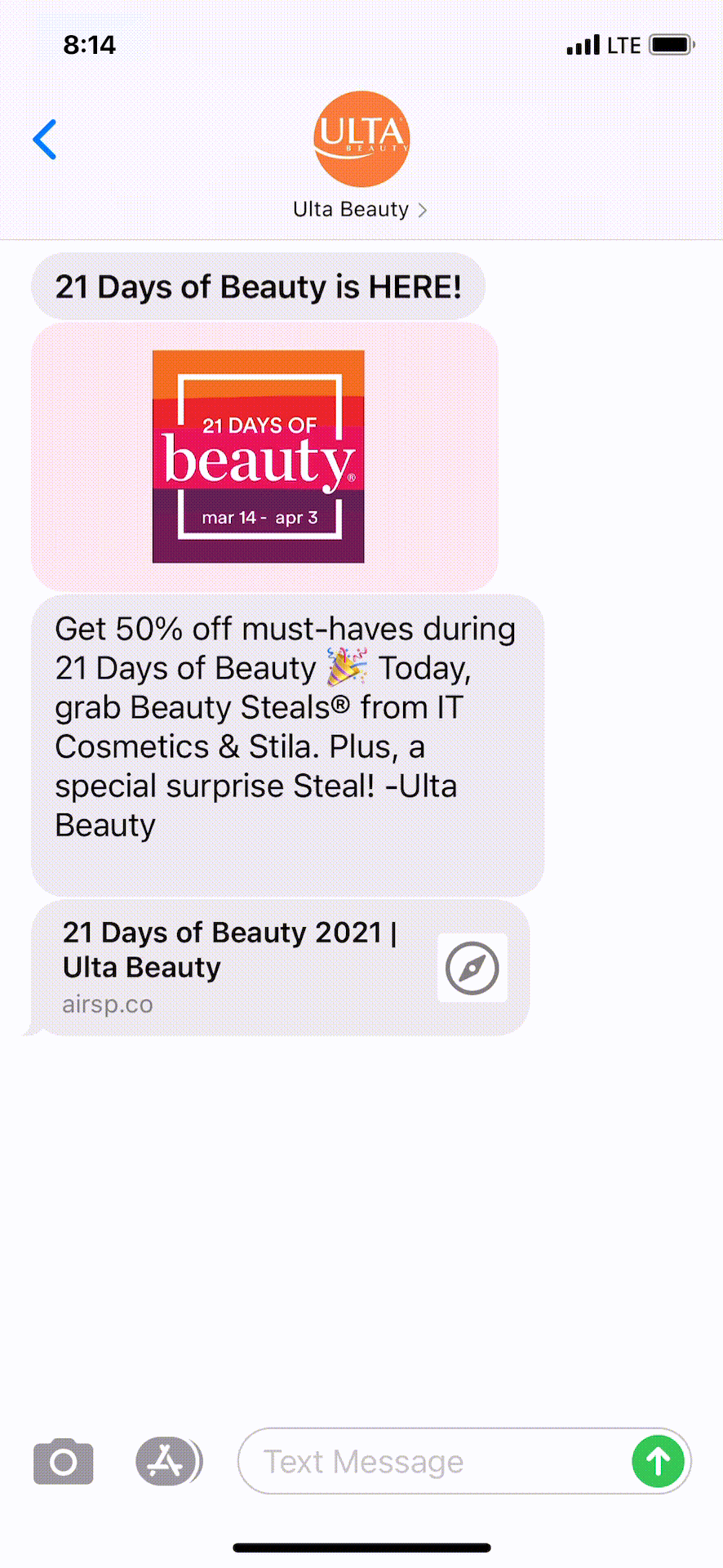 Ulta-Beauty-Text-Message-Marketing-Example-03.14.2021_1