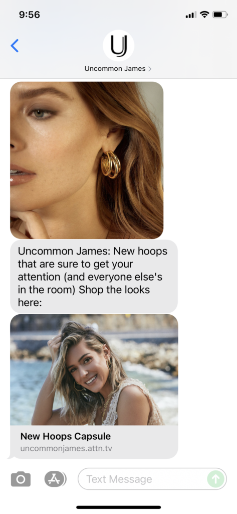 Uncommon James Text Message Marketing Example - 06.17.2021
