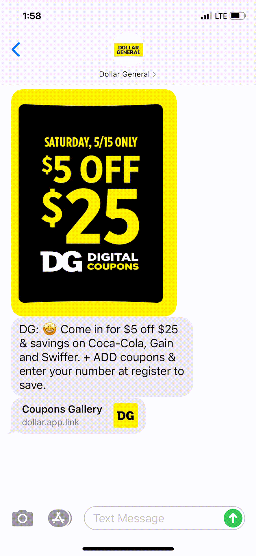 Dollar-General-Text-Message-Marketing-Example-05.14.2021