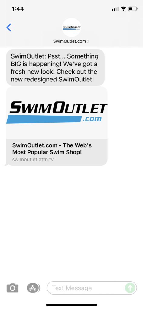 SwimOutlet.com Text Message Marketing Example - 07.14.2021