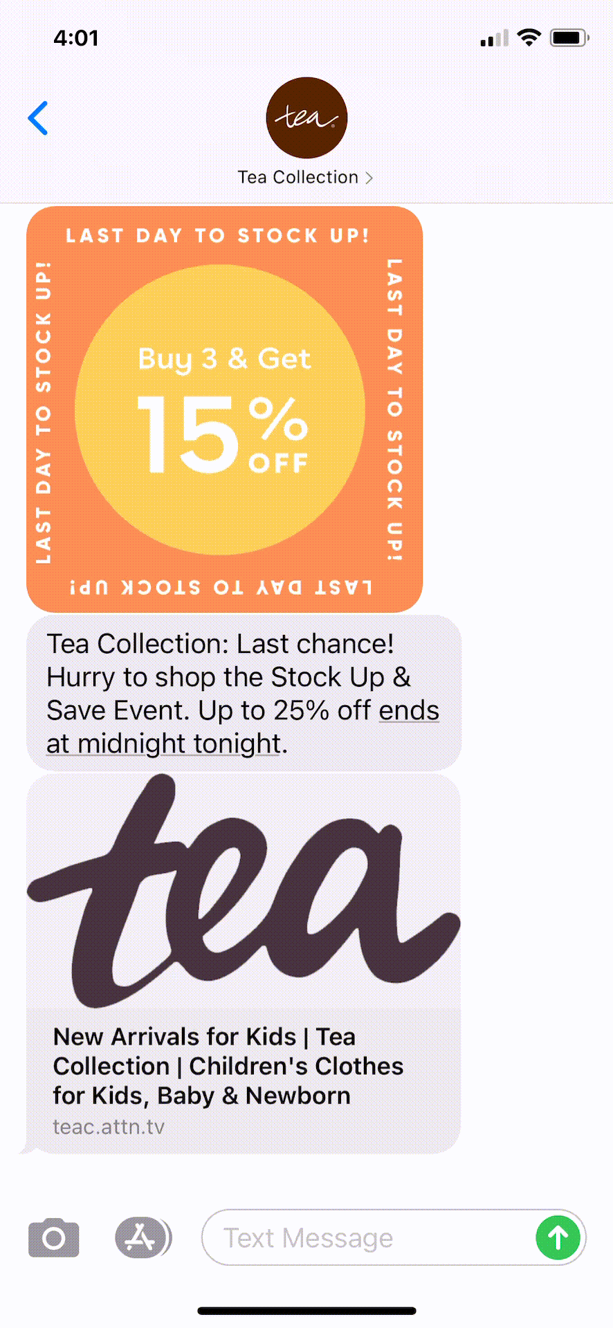Tea-Collection-Text-Message-Marketing-Example-04.01.2021