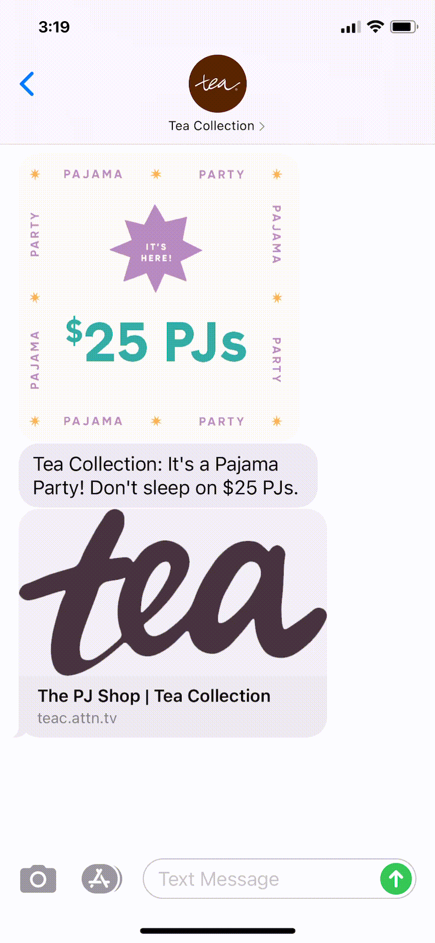Tea-Collection-Text-Message-Marketing-Example-05.07.2021-