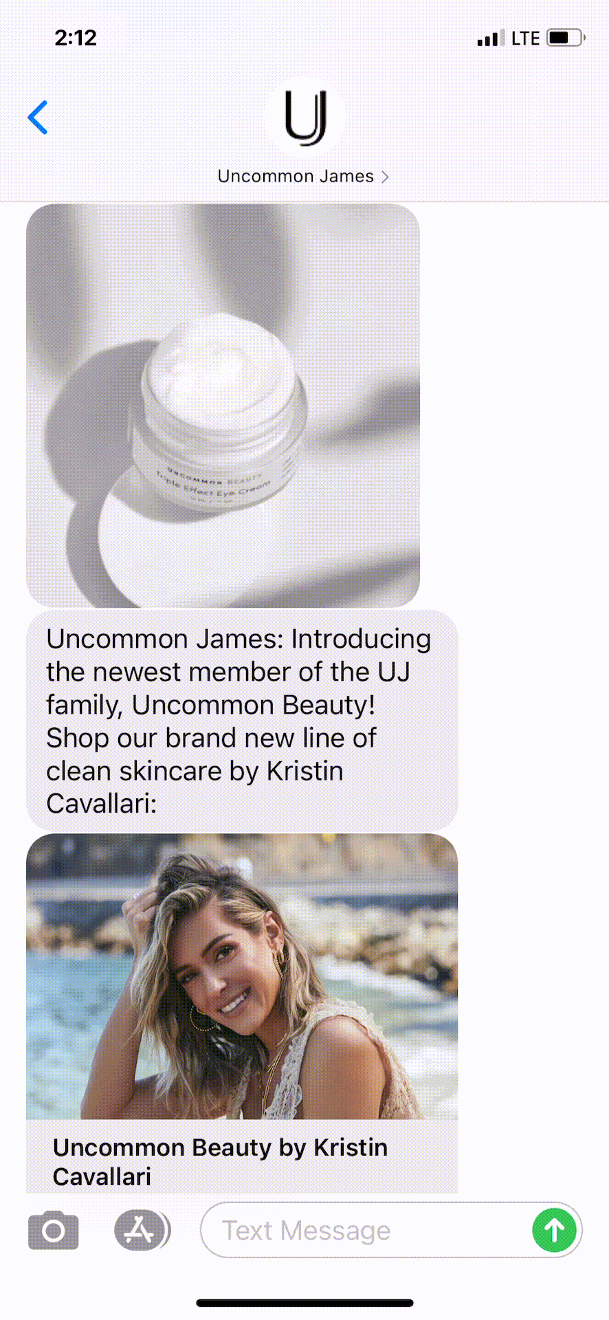 Uncommon-James-Text-Message-Marketing-Example-05.13.2021