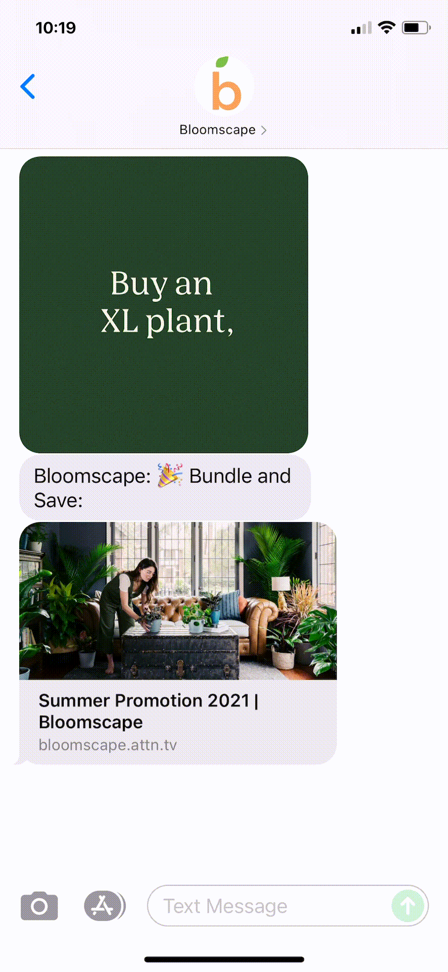 Bloomscape-Text-Message-Marketing-Example-06.15.2021