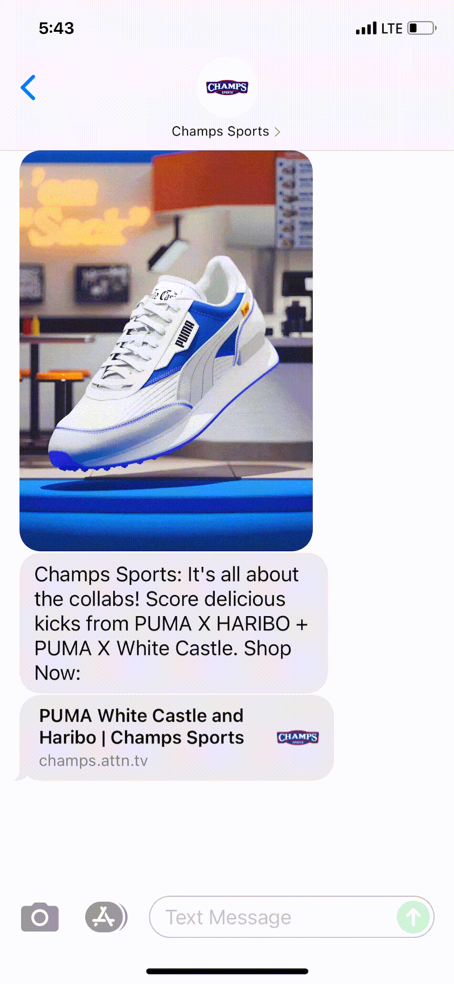 Champs-Sports-Text-Message-Marketing-Example-07.23.2021