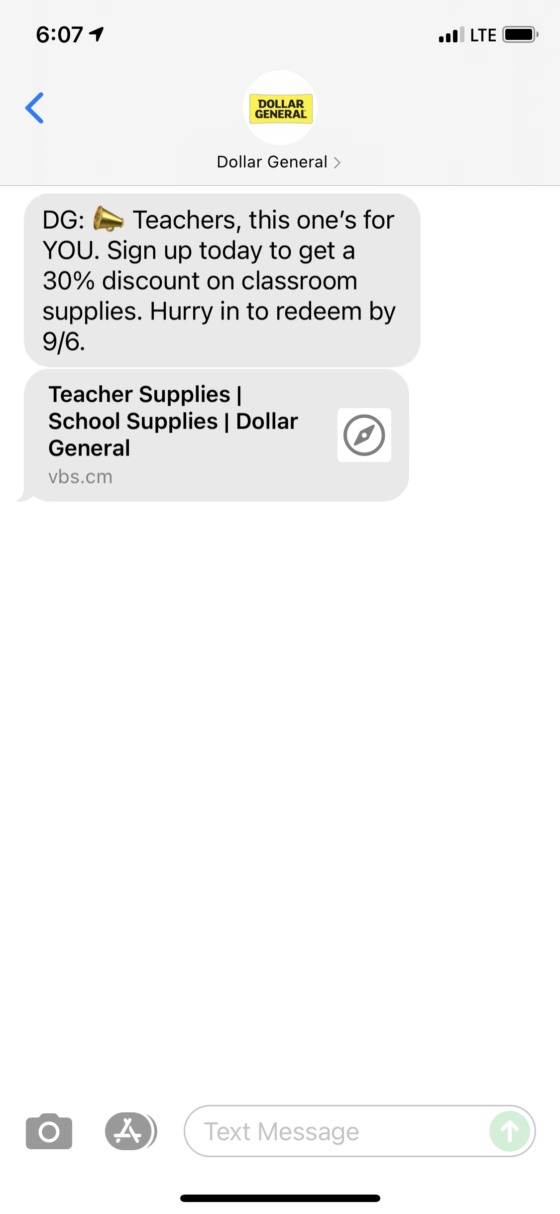 dollar-general-text-message-marketing-example-08-19-2021-sms-archives