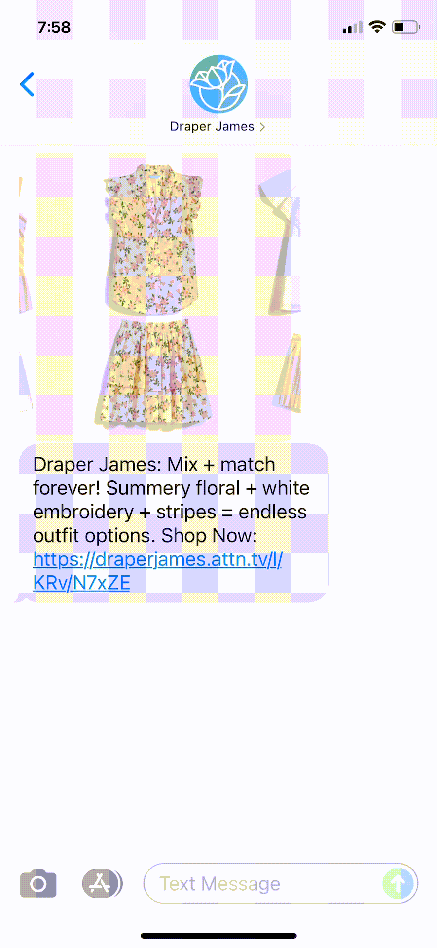Draper-James-Text-Message-Marketing-Example-06.13.2021