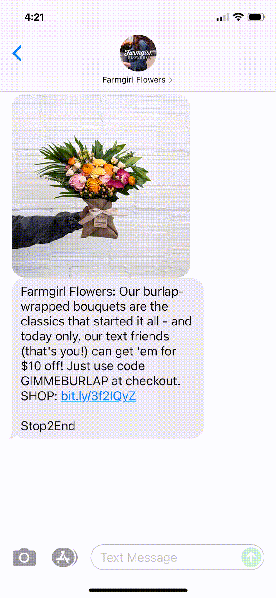 Farmgirl-Flowers-Text-Message-Marketing-Example-07.27.2021