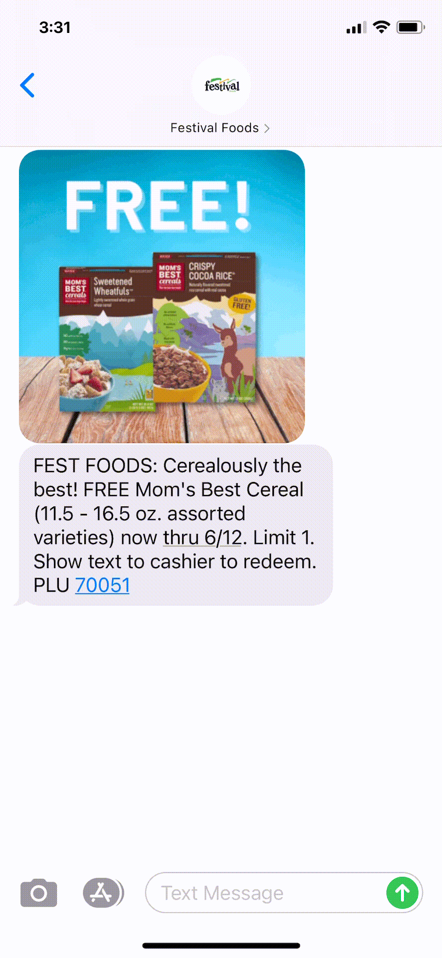 Festival-Foods-Text-Message-Marketing-Example-06.11.2021