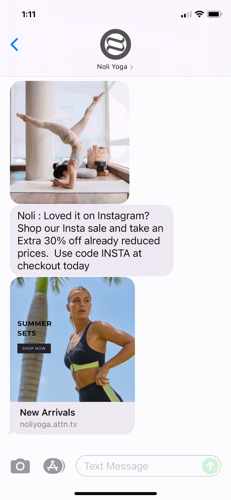 Noli-Yoga-Text-Message-Marketing-Example-07.19.2021