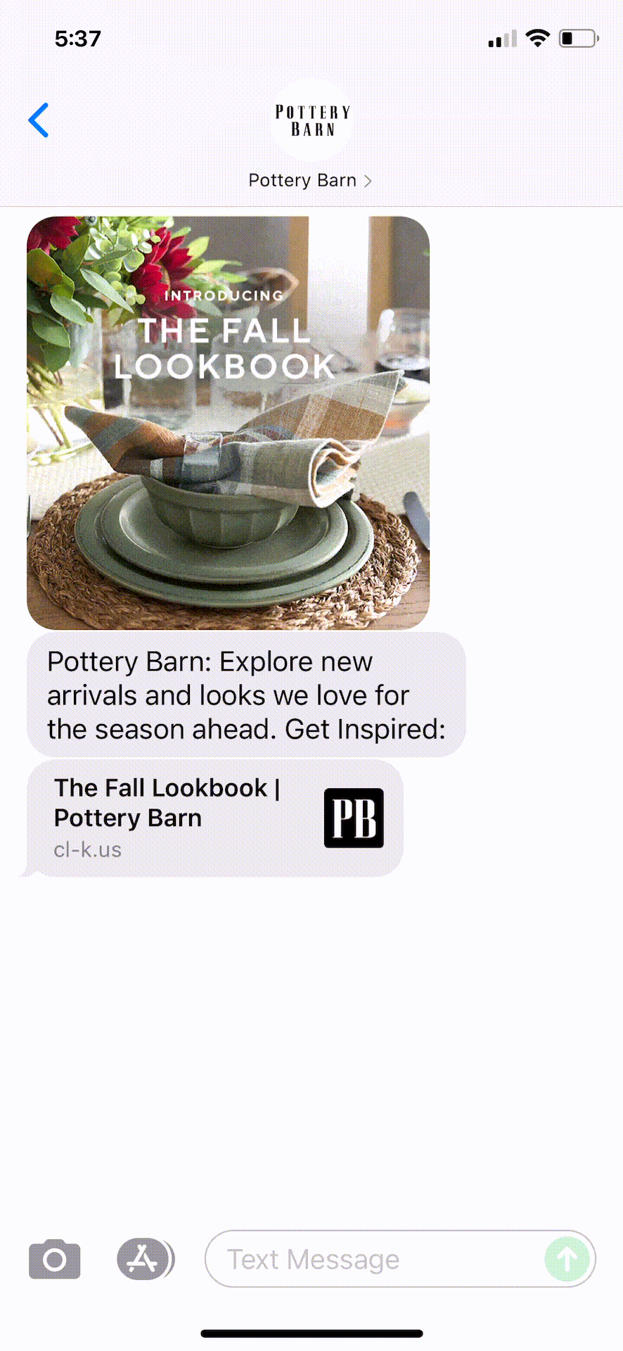 Pottery-Barn-Text-Message-Marketing-Example-07.24.2021