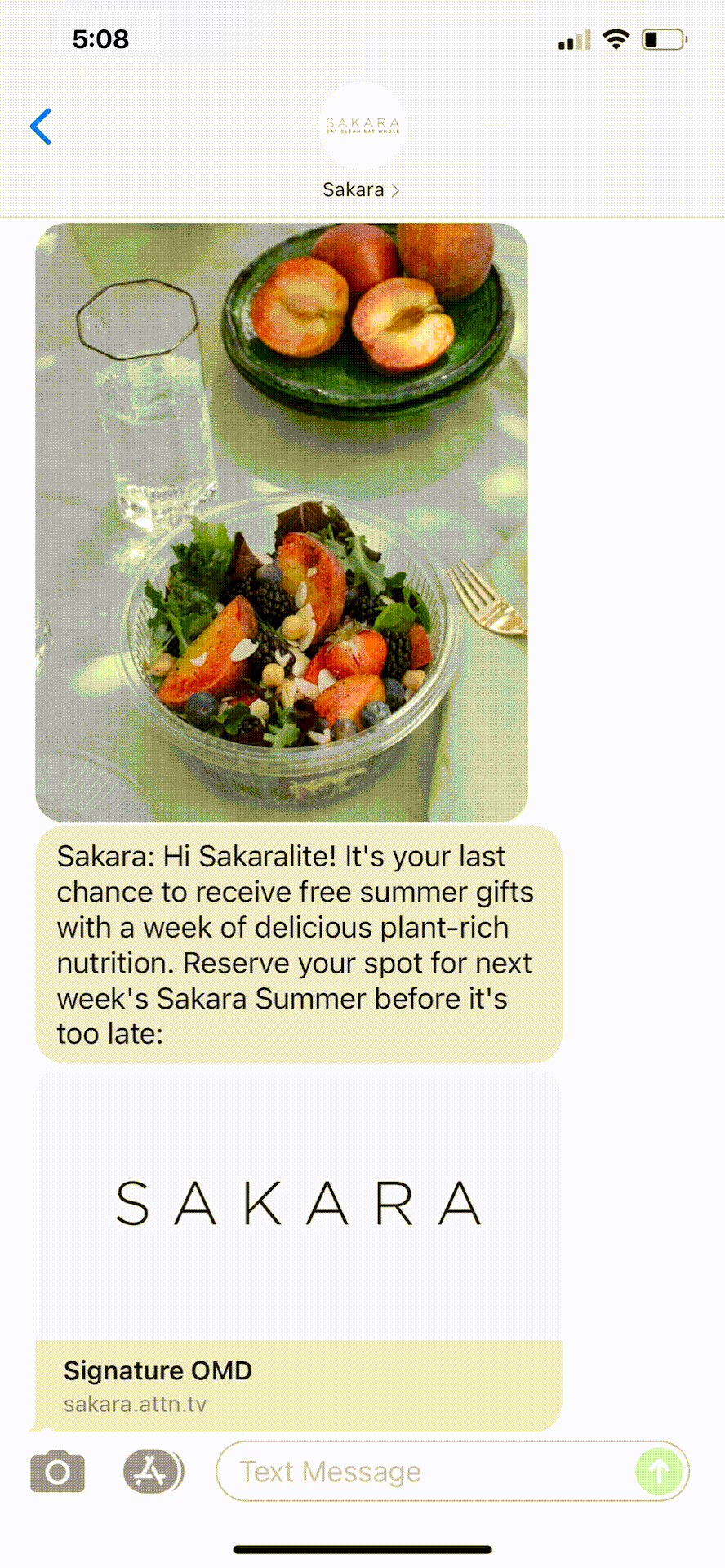 Sakara-Text-Message-Marketing-Example-07.19.2021