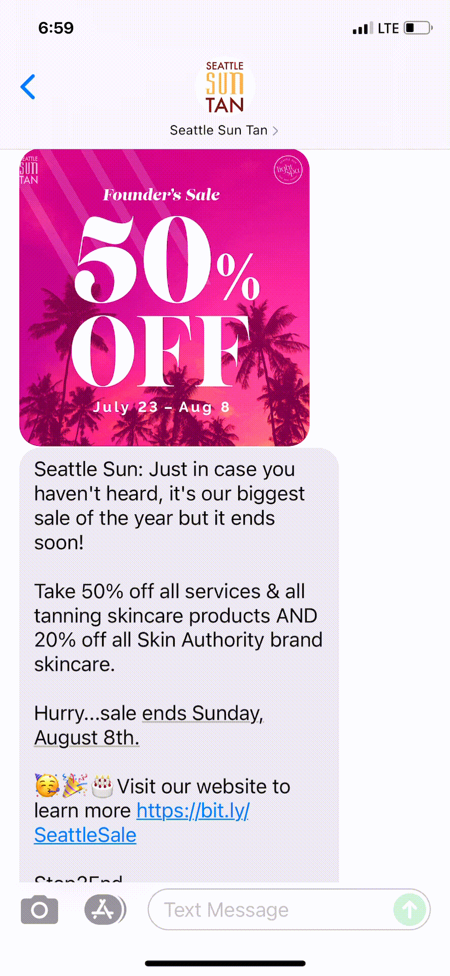 Seattle-Sun-Tan-Text-Message-Marketing-Example-08.04.2021