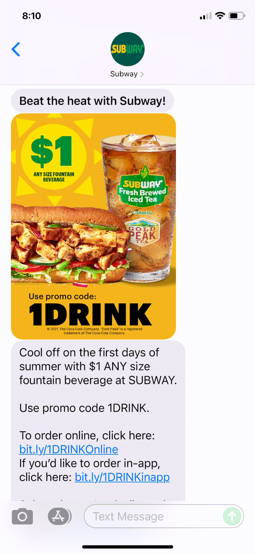 Subway-Text-Message-Marketing-Example-06.24.2021