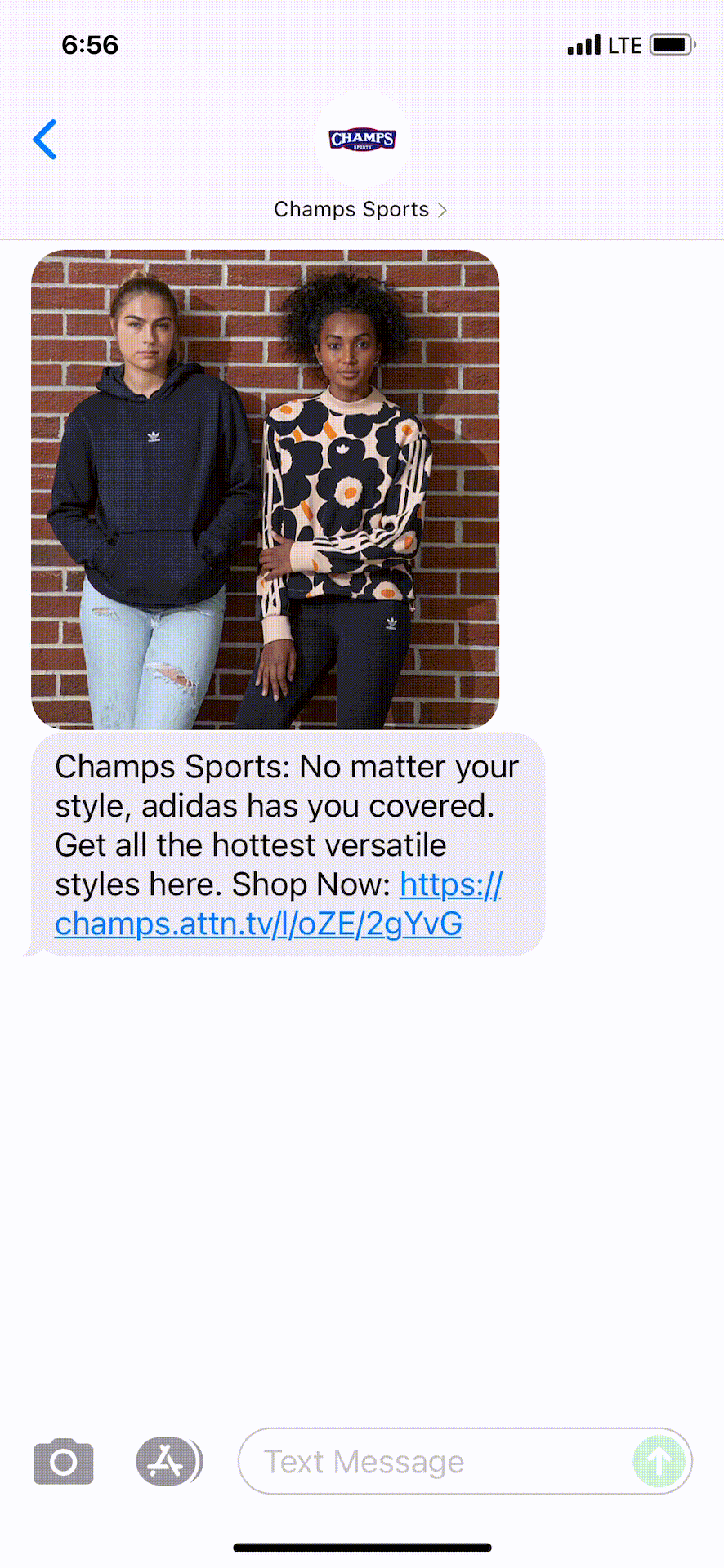 Champs-Sports-Text-Message-Marketing-Example-08.09.2021