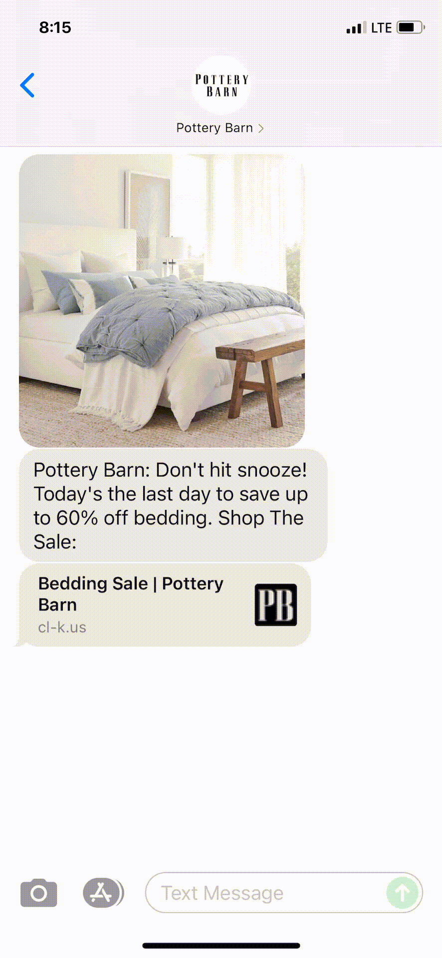 Pottery-Barn-Text-Message-Marketing-Example-08.25.2021