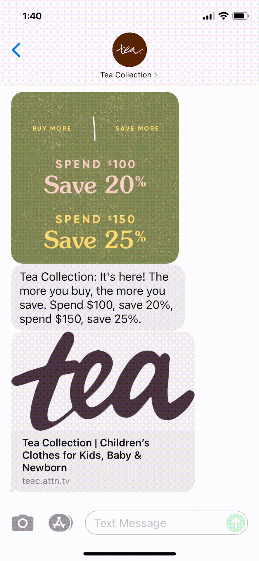 Tea-Collection-Text-Message-Marketing-Example-08.12.2021