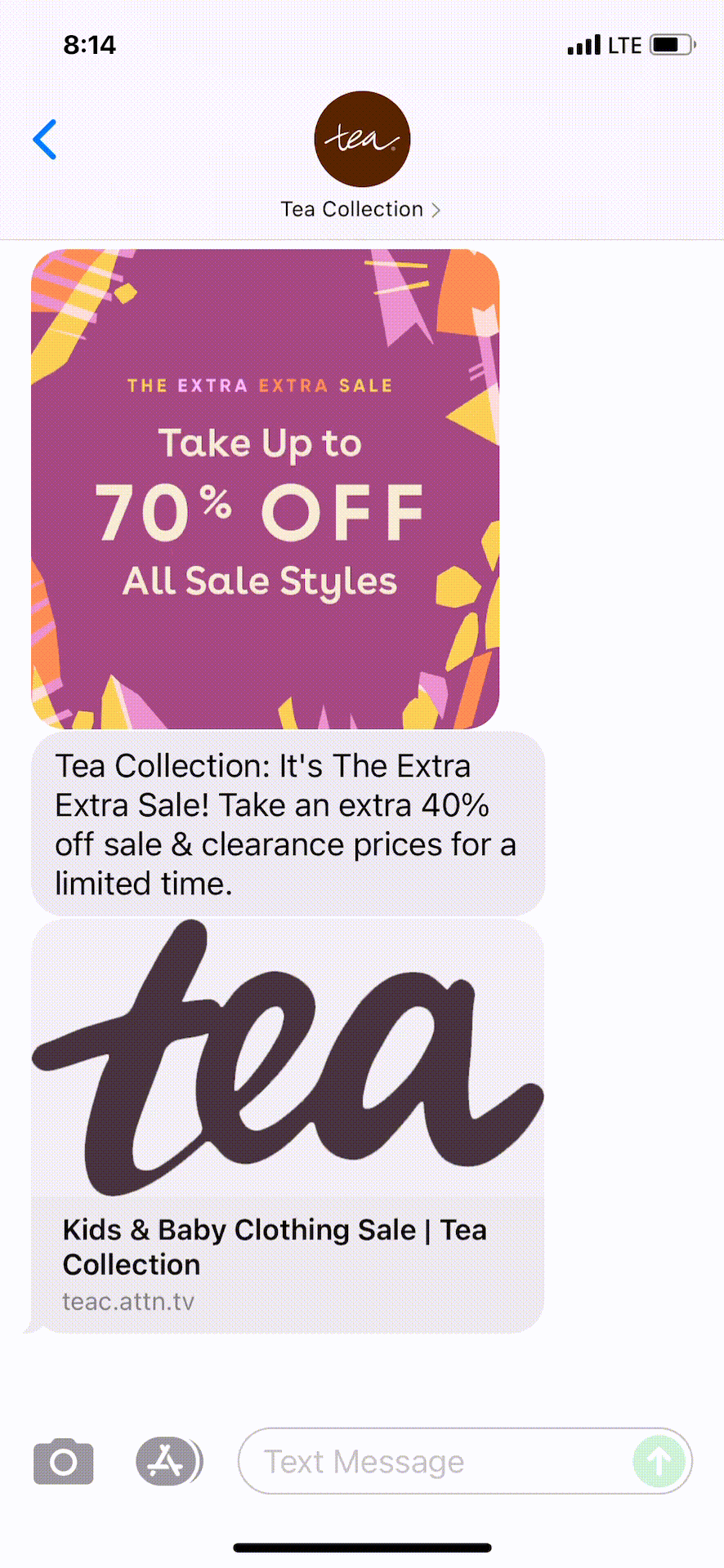 Tea-Collection-Text-Message-Marketing-Example-08.25.2021